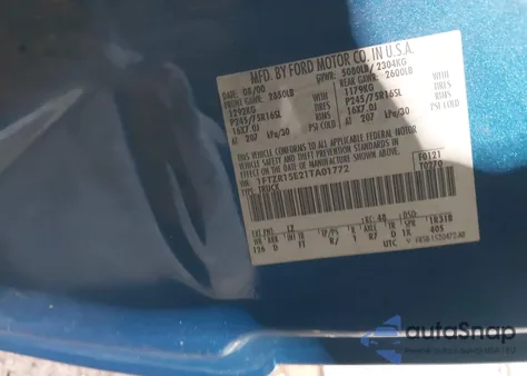 2001 Ford Ranger Edge/Xlt z USA, uszkodzony, nr VIN 1FTZR15E21TA01772